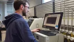 photo of pip hellier in lab