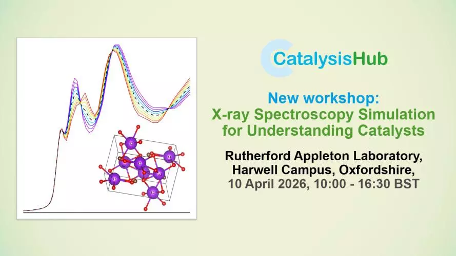 X-ray Spectroscopy abstract with text New workshop X-ray Spectroscopy Simulation  for Understanding Catalysts