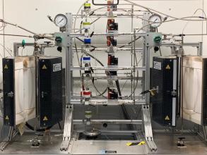 photo of flow reactor