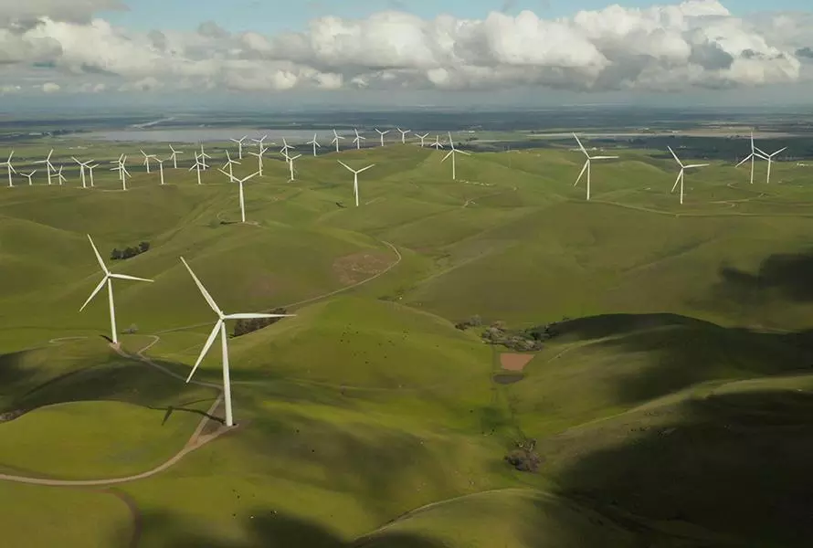 photo of wind turbines