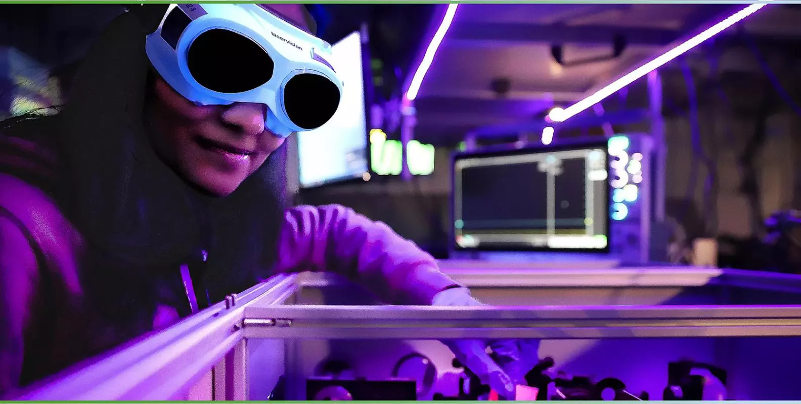 photo of scientist in CLF lab