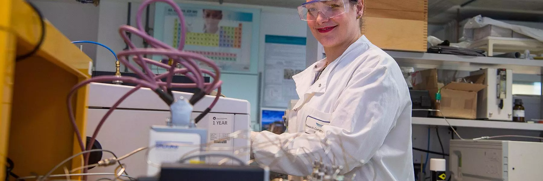 photo of scientist in lab